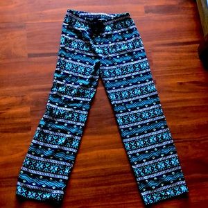 SO patterned pajama pants